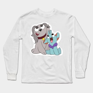 An Ele and a Doggo! {Nicki and Walter} [2021] Long Sleeve T-Shirt